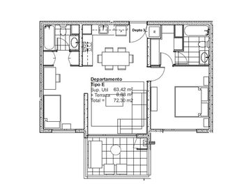 Departamento con perfecta conexión Huechuraba