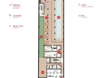 Departamento en  venta 2 ambientes con cochera en Palermo  full amenities