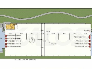 Nave en renta tipo Cross Dock de 5,259m2 en parque zona Guadalupe, N.L.