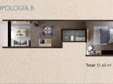DEPARTAMENTO EN VENTA FRENTE AL MAR EN MAHAHUAL 1 HABITACION ALBERCA YOGA
