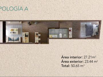 DEPARTAMENTO EN VENTA FRENTE AL MAR EN MAHAHUAL 1 HABITACION ALBERCA YOGA