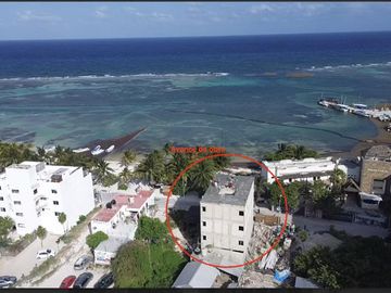 DEPARTAMENTO EN VENTA FRENTE AL MAR EN MAHAHUAL 1 HABITACION ALBERCA YOGA