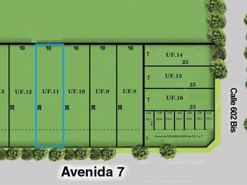 7y602 bis (La Aurora) Terreno en Venta Villa Elvira La Plata