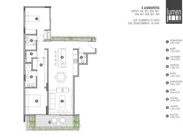 VENTA DEPARTAMENTO 3 AMBIENTES COCHERA ESTRENAR