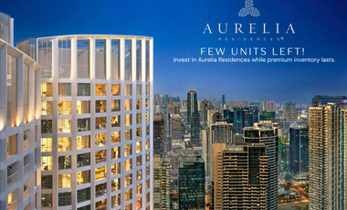 BGC’s Finest High-End Condo in Aurelia Residences by Shang Properties For Sale!