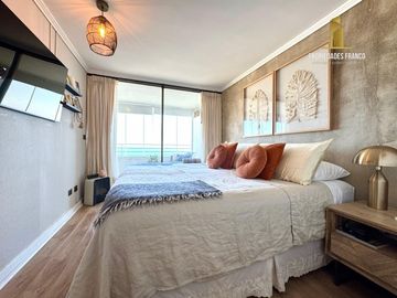 CONCÓN VENDE DEPARTAMENTO 2D 2B REMODELADO VISTA AL MAR