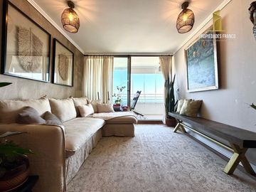 CONCÓN VENDE DEPARTAMENTO 2D 2B REMODELADO VISTA AL MAR