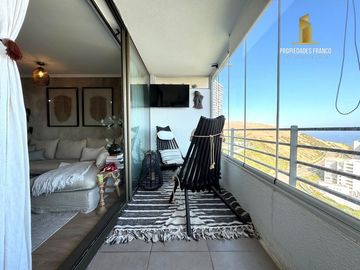 CONCÓN VENDE DEPARTAMENTO 2D 2B REMODELADO VISTA AL MAR