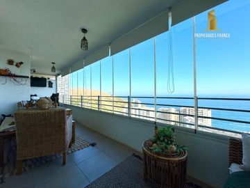CONCÓN VENDE DEPARTAMENTO 2D 2B REMODELADO VISTA AL MAR