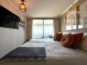 CONCÓN VENDE DEPARTAMENTO 2D 2B REMODELADO VISTA AL MAR