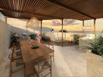 DEPARTAMENTO EN VENTA EN MAHAHUAL TIPO ESTUDIO ALBERCA GYM  YOGA SPA