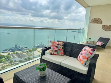 Venta Apartamento Cartagena, Bocagrande vista Bahia
