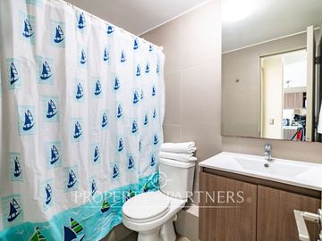 Lindo departamento amoblado, quinto piso, Condominio Laguna del Mar, Edificio C, Hornitos