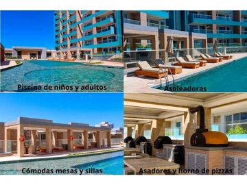 Venta apartamento amoblado sector punta roca sabanilla