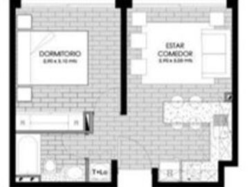 Departamento en Venta en Venta Depto 1H 1B SIN COMISION Sta Isabel Línea 3 metro Parque Almagro