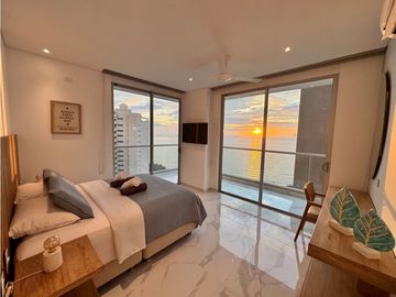 Apartamento Frontal con vista al mar bello horizonte 005