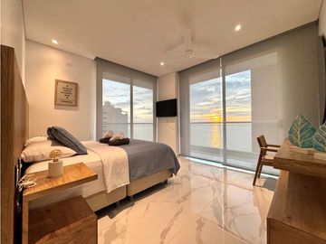 Apartamento Frontal con vista al mar bello horizonte 005