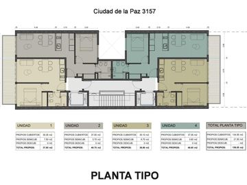 Departamento 2 ambientes al contrafrente en venta - Nuñez