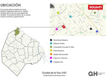 Departamento 2 ambientes al contrafrente en venta - Nuñez
