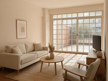 Venta departamento 4 ambientes en Caballito con patio y cochera
