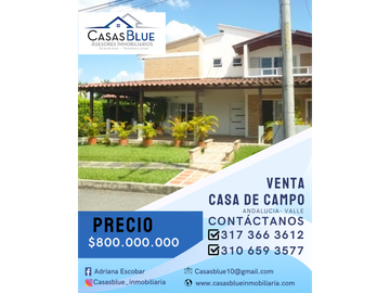 SE VENDE CASA DE CAMPO EN CONDOMINIO CAMPESTRE RANCHO CHICO