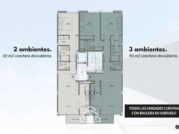 VENTA departamento de 2 y 3 ambientes a estrenar Chauvin