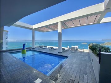 VENTA APARTAMENTO PRIMERA LINEA DE PLAYA RODADERO SUR SANTA MARTA