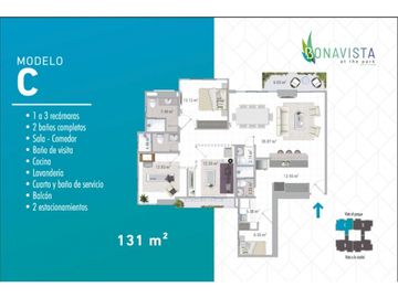 HATO PINTADO / BONAVISTA AT THE PARK / 131M / 3 HABITACIONES JC
