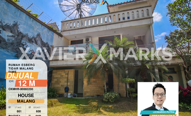 Rumah Mewah Furnish di Esberg Tidar malang luas 861m2 ada 5 kamar
