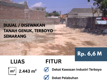 Dijual Tanah Siap bangun dengan Lokasi sangat Stretgis di Genuk Semarang