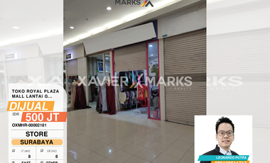 Toko di Royal Plaza Jalan Ahmad Yani surabaya lantai G luas 8m2