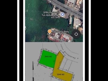 Tanah Jl Tun Abd Razak Hertasning Baru Samping SPBU Luas Tanah 6.491 M
