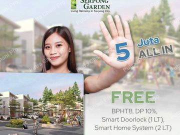 i, Free PPn, Free DP at Serpong Garden 3 Cisauk Dekat Bsd Serpong