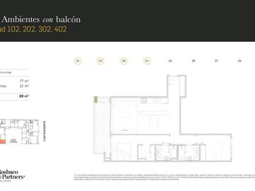 Departamento 3 ambientes al frente en venta - Villa Urquiza