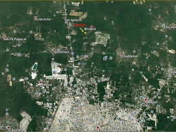 Terreno de 3,977.76 m2 en Xcunya Mérida Yucatán