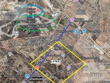 LOTES RESIDENCIAL EN VENTA,  AV. MIGUEL HIDALGO, SANTIAGO TLAPACOYA, PACHUCA, HGO.