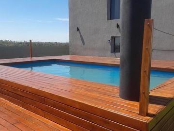 Departamento nuevo 2 dorm, con balcón terraza, en venta en edificio Crono