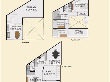 Venta PH 4 amb terraza/pati S/exp Parque Chacabuco