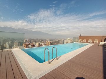 ARRIENDO Departamento 1D1B semi amoblado, Metro Chile España