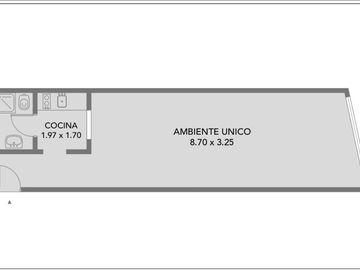 Oficina Semipiso Monoambiente divisible moderno en Recoleta APTO CREDITO profesional comercial