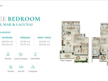 Departamento de 3 recámaras amueblado en ARRECIFE SISAL