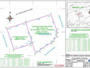 Terrenos Comerciales Venta AV. Nicolas Ayllon - ATE