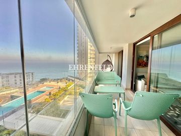 Edmundo Eluchans.Reñaca. Espectacular departamento amoblado.