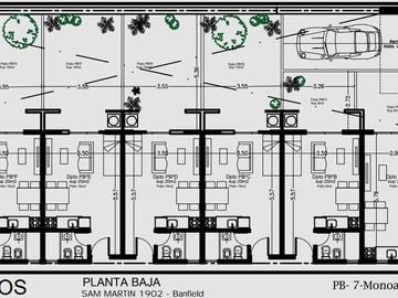 Monoambiente en planta baja con patio y cochera en pleno Banfield Oeste