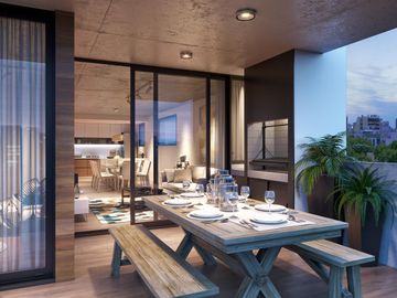 Venta: 2 ambientes de mucha categoría con terraza - Sum - Piscina - Solarium - Gimnasio -Parrillas
