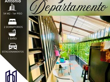 Departamento en Venta en AMPLIO Y COMODO DEPTO CON TERRAZA EN 1ER PISO 2D,1B,56M2