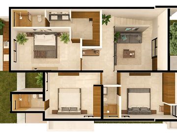Luxury 3-Bedroom House with Private Pool, Garden, and 24/7 Security MID-028