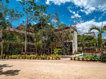Apartment for sale in development with two natural cenotes TU-086