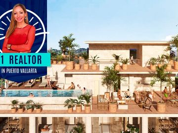 Fabulous studio with luxury finishes for sale in puerto vallarta PV-055