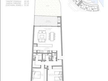 DEPARTAMENTO EN VENTA 3 AMB CON JARDÍN - NORDELTA